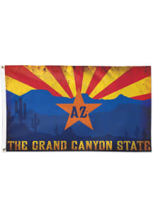Arizona 3 inch X 5 inch Blue Silk Screen Grommet Flag