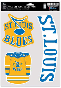 St Louis Blues Special Edition 3pk Auto Decal - Blue