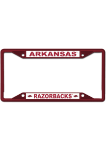 Arkansas Razorbacks Color Metal License Frame