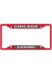Chicago Blackhawks Color Metal License Frame
