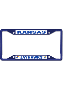Kansas Jayhawks Color Metal License Frame