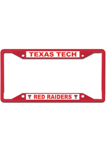 Texas Tech Red Raiders Color Metal License Frame