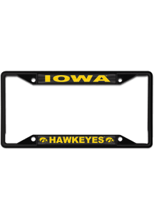Iowa Hawkeyes Black  Color Metal License Frame