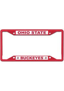 Ohio State Buckeyes Color Metal License Frame