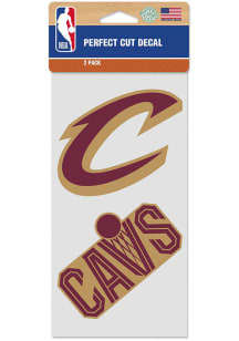 Cleveland Cavaliers 4x8 2 Pack Perfect Cut Auto Decal - Maroon