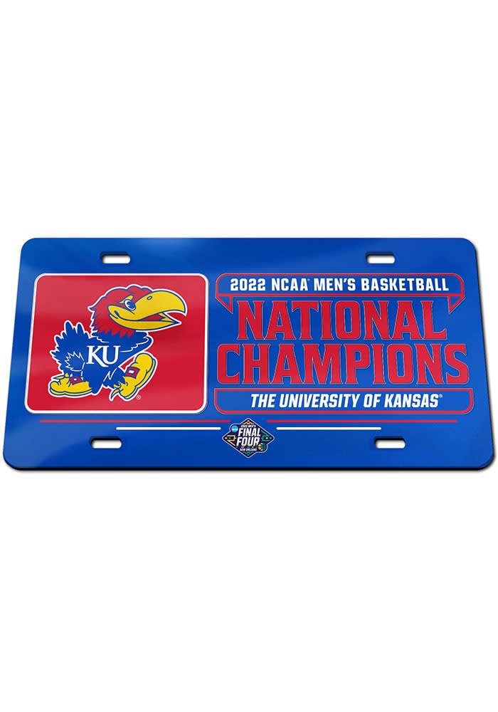 Kansas Jayhawks License Plate Kansas Jayhawks 2022 National Champs