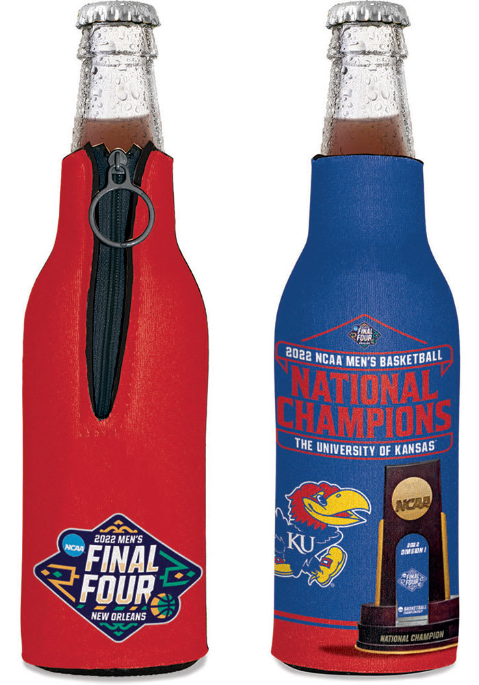 Kansas Jayhawks 2022 National Champs Bottle Coolie