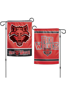 Arkansas State Red Wolves 2 Sided Garden Flag
