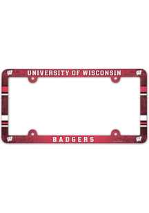 Wisconsin Badgers Plastic License Frame