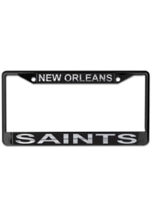 New Orleans Saints Black License Frame