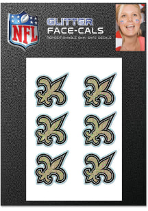 New Orleans Saints Glitter 6pk Tattoo