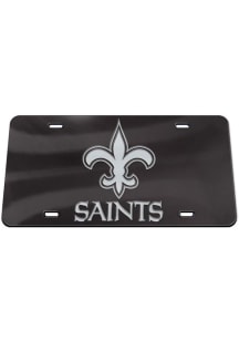New Orleans Saints Chrome Acrylic Car Accessory License Plate