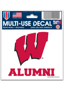 Wisconsin Badgers Red  Alumni Decal