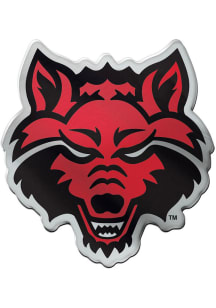 Arkansas State Red Wolves Acrylic Car Emblem - Red