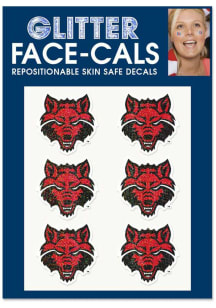 Arkansas State Red Wolves 6pk Glitter Tattoo