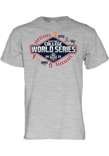 College World Series Grey 8 Team Short Sleeve T Shirt