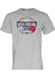 Ohio State Buckeyes Grey 2022 College Football Playoff Bound Short Sleeve T Shirt