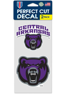 Central Arkansas Bears 2pk Auto Decal - Purple