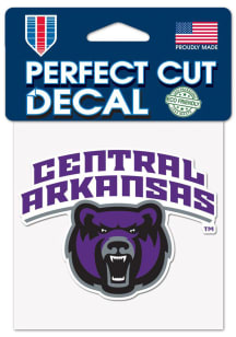 Central Arkansas Bears 4x4 Auto Decal - Purple