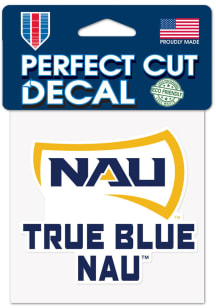Northern Arizona Lumberjacks 4x4 Slogan Auto Decal - Navy Blue