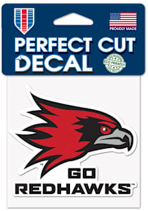 Southeast Missouri State Redhawks 4x4 Slogan Auto Decal - Red