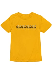 Iowa Hawkeyes Womens Gold Boyfriend Short Sleeve T-Shirt