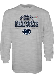 Penn State Nittany Lions Grey 2022 Football Rose Bowl Bound Long Sleeve T Shirt