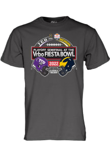 TCU Horned Frogs Charcoal 2022 College Football Playoff Bound Short Sleeve T Shirt