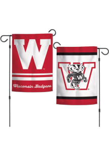 Wisconsin Badgers Vintage 2 Sided Garden Flag