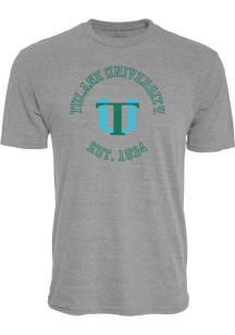 Tulane Green Wave Grey Number One Short Sleeve T Shirt
