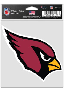 Arizona Cardinals 3.75x5 Fan Logo Auto Decal - Red