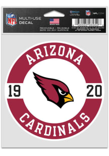 Arizona Cardinals 3.75x5 Patch Auto Decal - Red