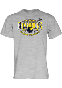 Michigan Wolverines Grey 2023 Football Laces Big 10 Conference Champions Short Sleeve T Shirt