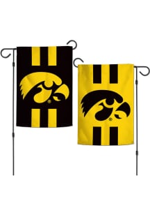 Iowa Hawkeyes Stripes Garden Flag