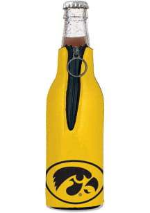 Black Iowa Hawkeyes Bottle Coolie