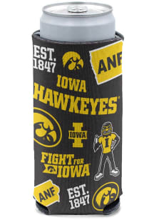 Black Iowa Hawkeyes Scattered Slim Coolie