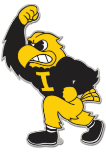 Black Iowa Hawkeyes Souvenir Mascot Pin