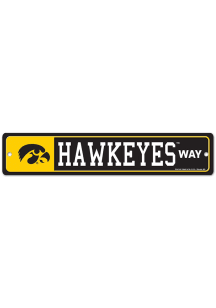 Iowa Hawkeyes 3.75x19 Street Zone Sign