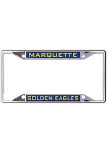 Marquette Golden Eagles Metallic Inlaid License Plate Frame - Gold
