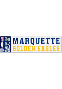 Marquette Golden Eagles 3x10 Perfect Cut Auto Decal - Gold