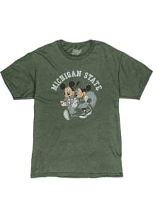 Michigan State Spartans Green DIS College Fever Couple Short Sleeve Fashion T Shirt