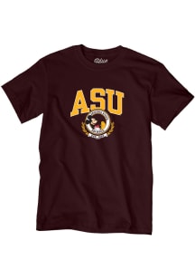 Arizona State Sun Devils Maroon DIS Impact Zone Mickey Short Sleeve Fashion T Shirt