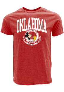 Oklahoma Sooners Cardinal DIS Impact Zone Mickey Short Sleeve Fashion T Shirt
