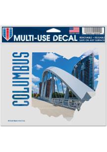 Columbus City Icons Auto Decal - Blue