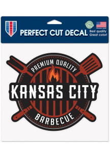 Kansas City Kansas City BBQ Auto Decal - Brown