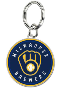 Milwaukee Brewers Logo Keychain