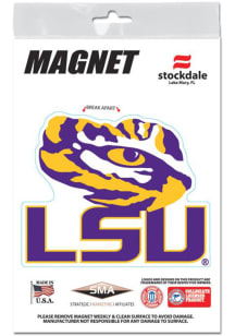LSU Tigers 3x5 Car Magnet - Purple