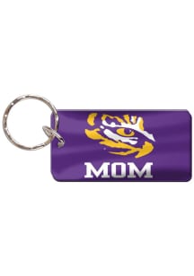 LSU Tigers Mom Keychain