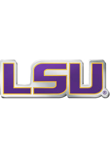 LSU Tigers Logo Color Car Emblem - Purple