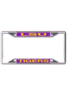 LSU Tigers Glitter Background License Frame